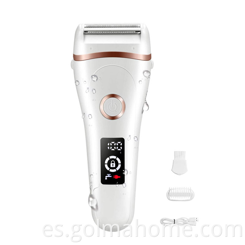 Maquinilla de afeitar para mujer para mujer Afeitadora Trimmer Cuerpo Piernas de depilación Piernas y axilas recargables Sin dolor sin dolor Eash Shaver